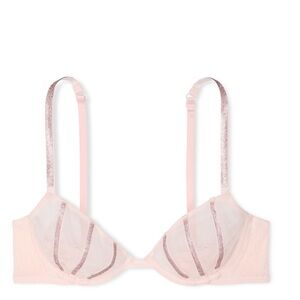 Victoria's Secret Pink Sheer Shine VERY SEXY low cut Demi bonnet